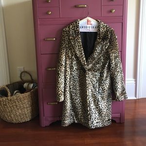 Cheetah print coat